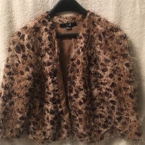 XXI Leopard shrug jacket ,3/4 sleeves, size M